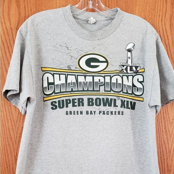 Green Bay Packers Superbowl XLV Champions T-Shirt - Sz XL - Picture 2 of 3